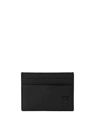 Grainy Leather TB Bifold Wallet in Black/black - Men