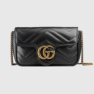 Shop GUCCI Casual Style Calfskin Vanity Bags 2WAY Plain Leather by