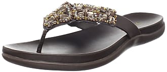 Kenneth Cole Reaction womens Glam-athon Thong Sandal, BARK, 5.5 M US