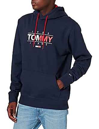 Tommy Hilfiger Denim Sweatshirt Tjm Tommy Badge Hoodie in Blau für Herren Herren Bekleidung Pullover und Strickware Sweatjacken 