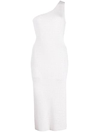 Victor Glemaud cut-out detail one-shoulder dress - women - Cotton - S - White