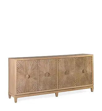 Credenza vintage in legno di mango massello con top gold