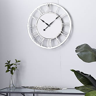 Set of 2 Deco 79 Oval Shape Sophisticated Assorted Metal Wall Clock