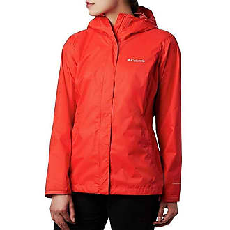 columbia orange rain jacket