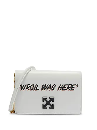 Off-white Jitney 2.0 Cash Inside Chain Shoulder Bag In White,black