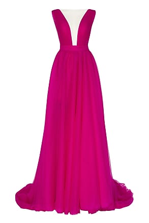 GUCCI BLACK VELVET GOWN WITH PINK BUSTIER ($5000) - SIZE 42