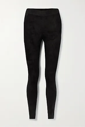 AllSaints Cora high rise velvet leggings in black