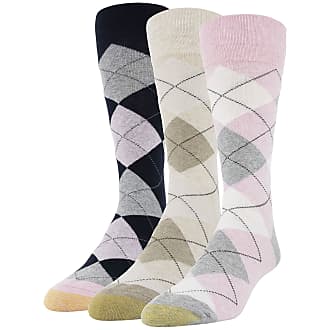 Gold Toe mensCarlyle Argyle Crew Socks, 3 Pairs Dress Sock - - Shoe Size: 6-12.5