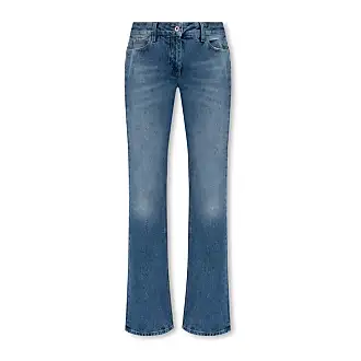 Jeans Rectos Tobilleros Ribcage - Azul