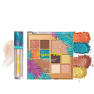 Revlon x Ashley Graham Tropical Vibes Makeup Kit in Tropical Pop, Lip gloss, Face and Eyeshadow palette, Pack of 2