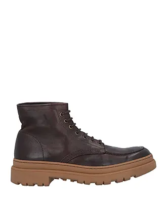 Brown discount tie boots