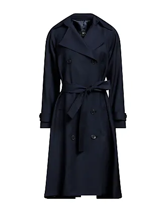 Cappotto invernale in lana da donna, elegante cappotto blu scuro, cappotto  con cintura con colletto oversize, trench in lana, abbigliamento taglie  forti, cappotto lungo sciolto -  Italia