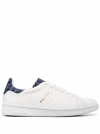 DSquared² Run Sneakers In Suede And Gray And Pink Fabric in White