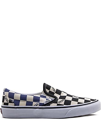 Mens Shoes Trainers Low-top trainers Vans Canvas Off-white Check Og Classic Slip-on Sneakers for Men 