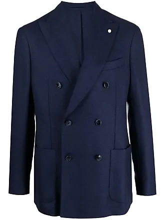 LUIGI BIANCHI MANTOVA single-breasted button three-piece suit - Blue