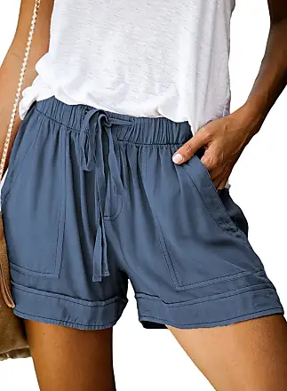 Dokotoo Womens 2023 Casual Drawstring Tie Elastic Waist Loose Capri Jogger  Cargo Pants with Pockets