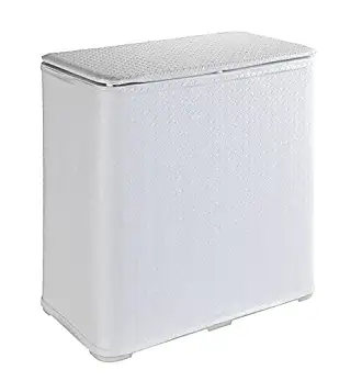 SUNDIS Panier à linge Pixel - 40 L - Blanc - Cdiscount Maison