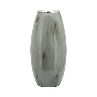 Ceramic Flower Vases for Home Decor Rustic Ideal Shelf Decor Table Decor GS17255S Beige, 6 Inch