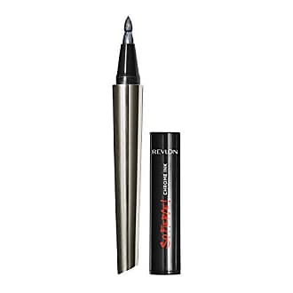 Revlon Revlon So Fierce! Chrome Ink Liquid Eyeliner, Longlasting Bold Metallic Pen Liner with Dip Ink Cap for Pearl, Shimmer Blend, 901 Gunmetal, 0.03 oz