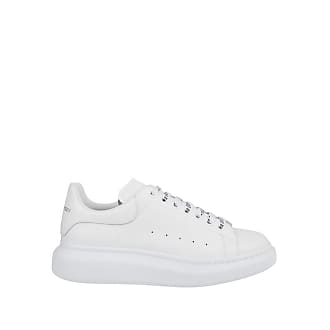 Alexander Mcqueen Sneakers Deck High Aus Weissem Canvas In White