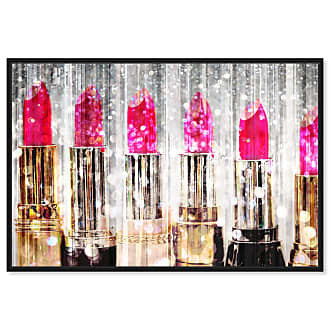 Oliver Gal 'L Rose Black' Fashion and Glam Wall Art Framed Canvas