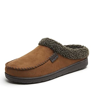 men's brendan microfiber suede clog with whipstitch