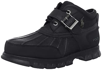 mens polo boots black
