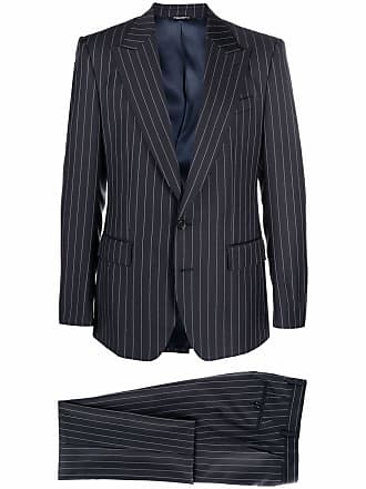 Dolce & Gabbana single-breasted pinstripe suit - men - Wool/Cotton/Silk/Viscose - 50 - Blue