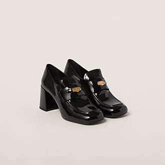Miu Miu, Shoes, Black Patent Miu Miu Bow Pump Size 39