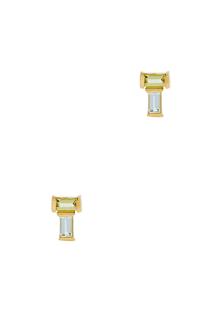 Aliita 9kt yellow gold amethyst earrings