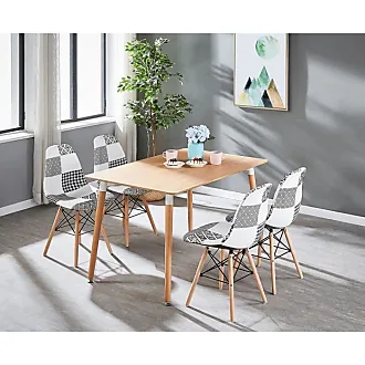 Ensemble salle à manger moderne lorenzo - table noire + 4 chaises noires -  design scandinave LIFE INTERIORS
