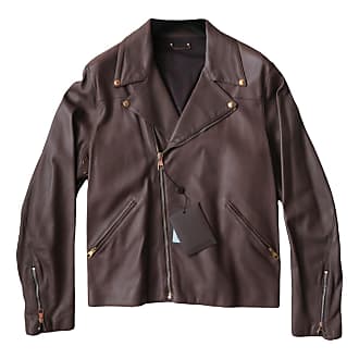 Louis Vuitton - Veste de motard en cuir imprimée Monogram