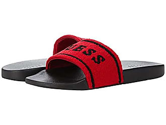 FL6CRL FAB05 Sandales Guess en coloris Rouge Femme Chaussures Chaussures plates Sandales plates 