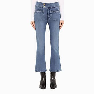 Pantaloni jeansFRAME in Denim di colore Nero Donna Abbigliamento da Jeans da Jeans a zampa e a campana 
