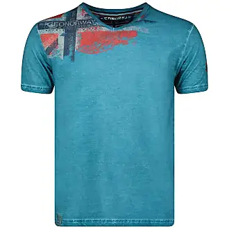 T-shirt maglia maniche corte JIDNEY uomo GEOGRAPHICAL NORWAY scollo a V  100% cot