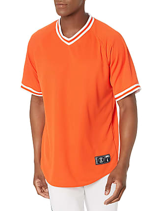 Holloway 221021 Retro V-Neck Baseball Jersey - Scarlet/ White - S