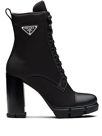 Prada Women's Logo Rubber Booties