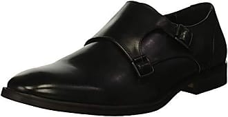 Unlisted by Kenneth Cole Bryce Monk UMU8002SY Mens Black Dress Monk Strap Shoes 