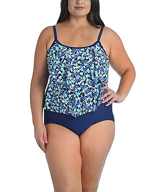 Maxine Of Hollywood: Blue One-Piece Swimsuits / One Piece Bathing 