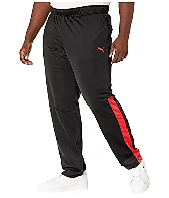 PUMA Men's Training Pant, Black/Red, Small : : Clothing