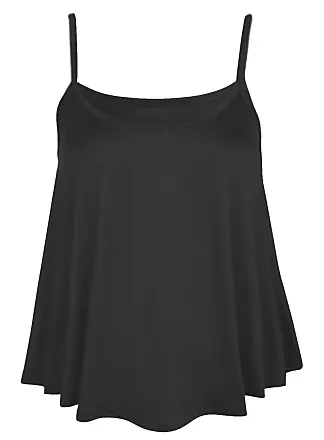 Women Sexy Backless Tank Clubwear Black lace-up Camisole  Triangle Hem Crop Top Solid Spaghetti Strap Vest Streetwear,Bl : Clothing,  Shoes & Jewelry