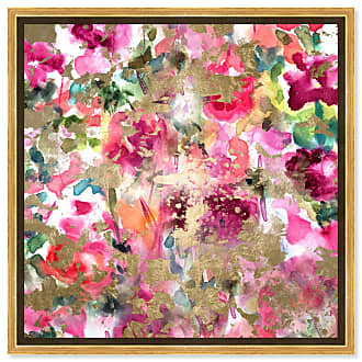  Oliver Gal 'Doll Memories - Trunk of Roses' Fashion and Glam  Wall Art Canvas Print - Brown, Pink 24 x 16: Posters & Prints
