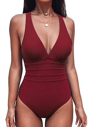 Cupshe: Red One-Piece Swimsuits / One Piece Bathing Suit now at 