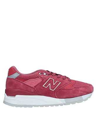 womens red new balance sneakers