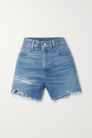 FRAME Denim High-Rise Jeansshorts Le Simone in Blau Damen Bekleidung Kurze Hosen Jeans-Shorts und Denim-Shorts 