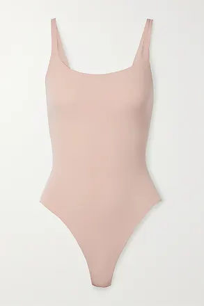 Spanx Shapewear Plunge Low-back Mid-thigh Bodysuit, Champagne
