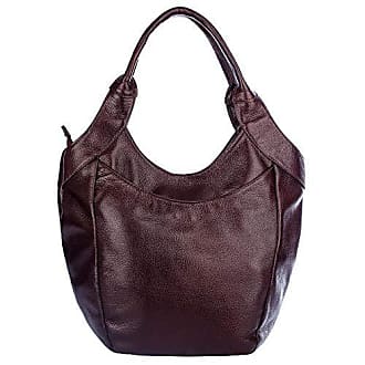 Bolsa baú de couro Chessy café Feminino - Andrea Vinci - Bolsas