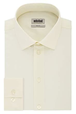 Kenneth Cole Kenneth Cole REACTION Mens Dress Shirt Slim Fit Solid, Sundew, 18-18.5 Neck 36-37 Sleeve (XX-Large)