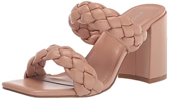 Madden Girl Womens Dixcy Heeled Sandal, Milky Blush, 9.5