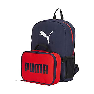 Puma Kids Lunch Box Backpack Combo, Navy/Red/White, Youth Size